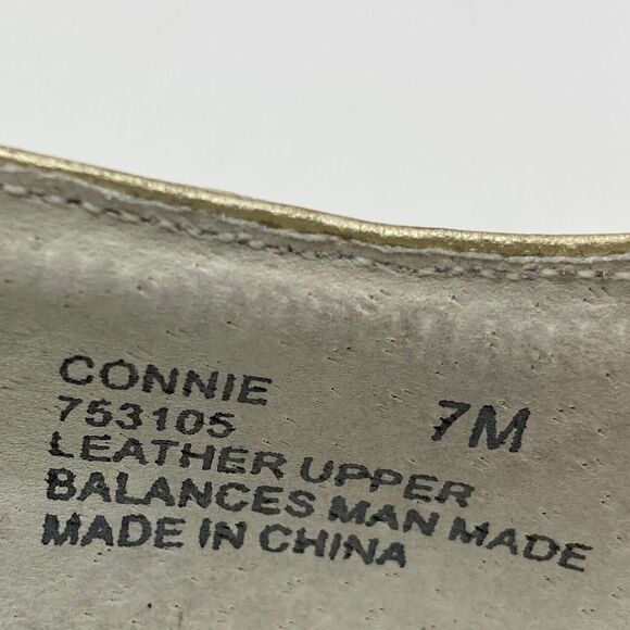 Vintage Giorgio Bellini Connie Crocodile Gold Leather Pump Size 7M Excellent C - Picture 6 of 7